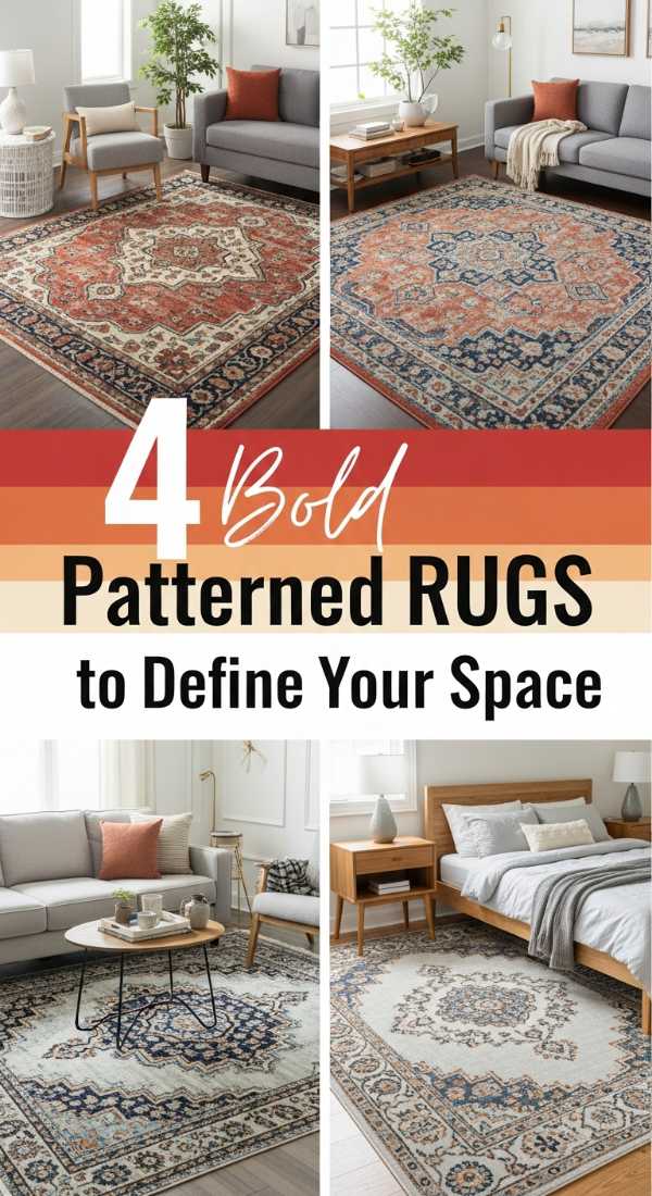 4 "Bold" Patterned RUGS to Define Your Space