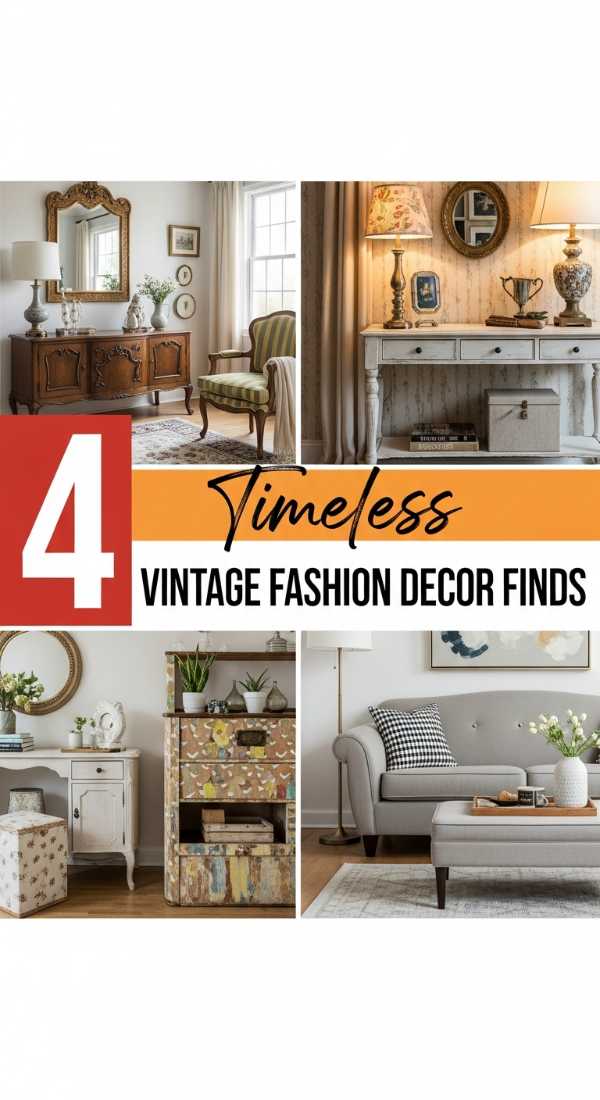 4 Timeless Vintage Fashion Decor Finds