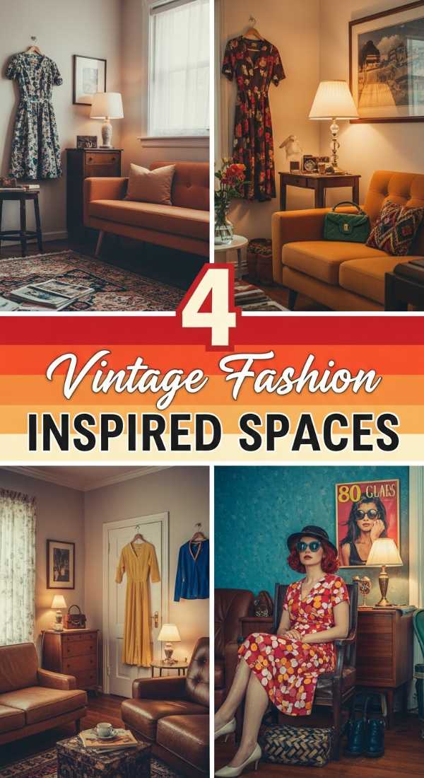 4 Vintage Fashion Inspired Spaces