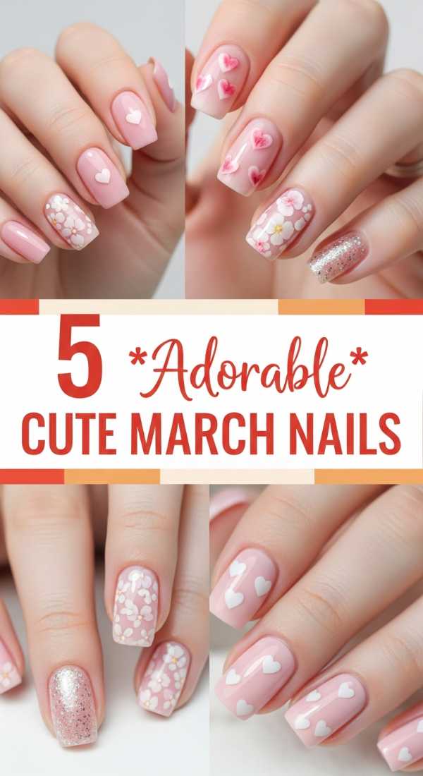 5 Adorable Cute March Nails Trends You Need Now