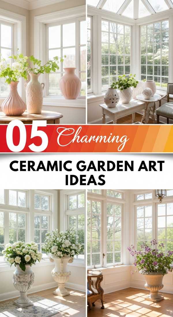 5 Charming Ceramic Garden Art Ideas for Indoor Spaces