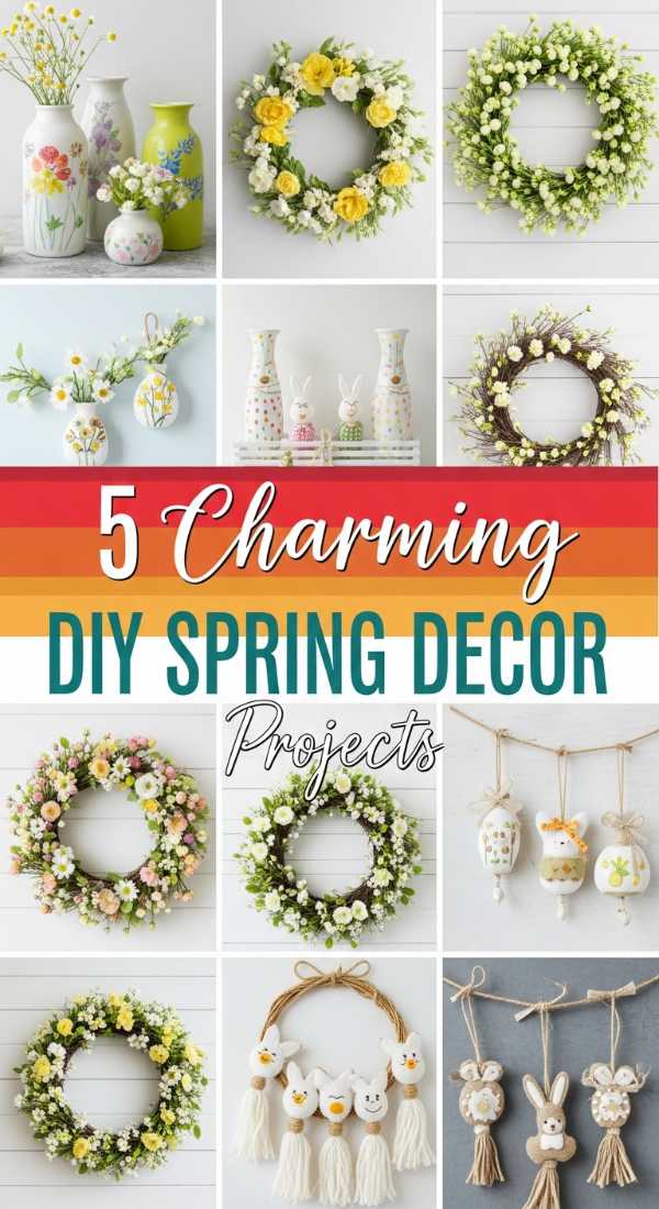5 <script>Charming</script> <b>DIY SPRING DECOR</b> Projects