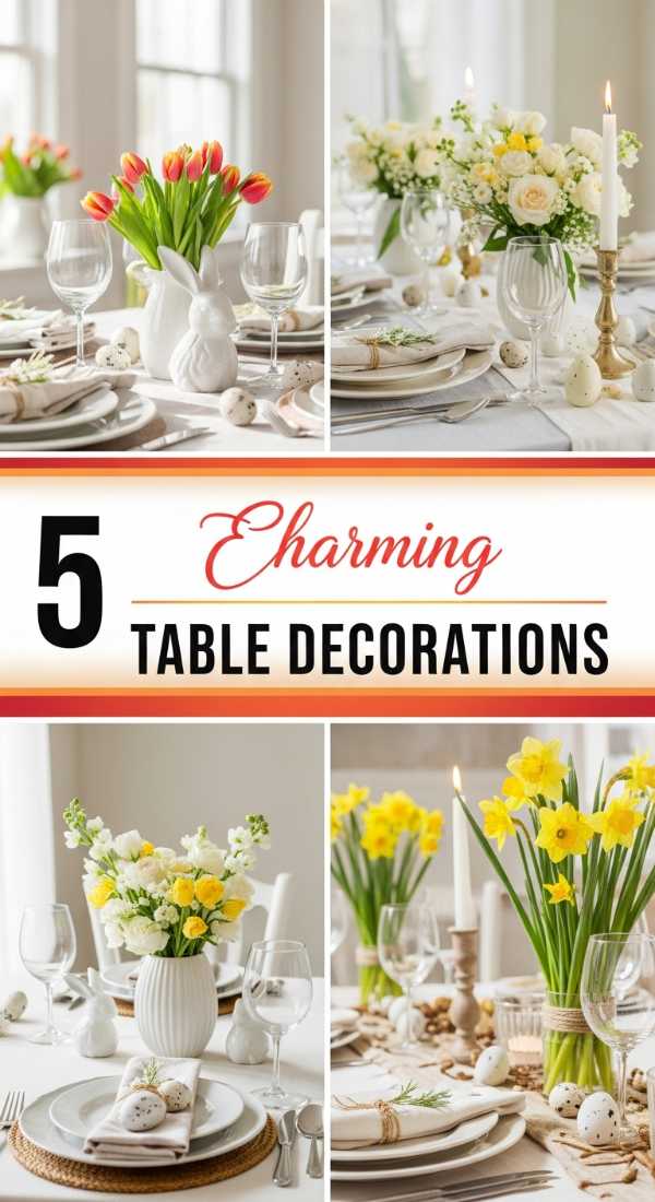 5 Charming Easter TABLE DECORATIONS