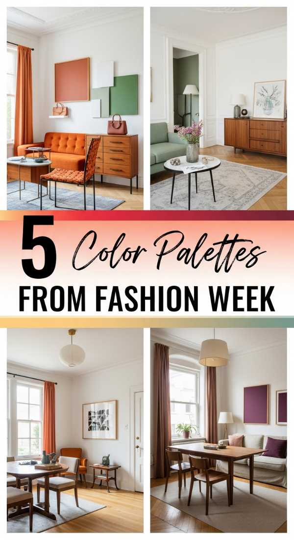 5 Color Palettes from Fashion Week