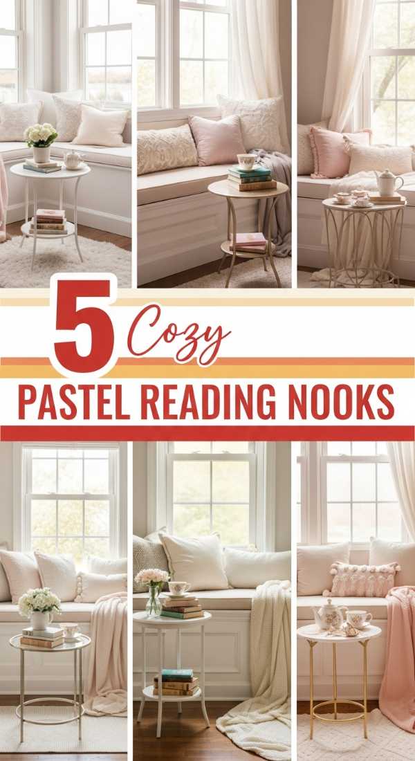 5 Cozy Pastel Reading Nooks