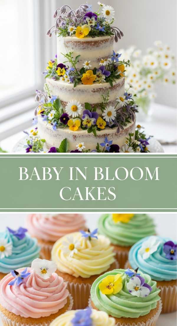 5 Dreamy 'Baby in Bloom' Cake Ideas