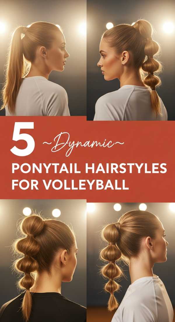 5 {Dynamic} PONYTAIL HAIRSTYLES for VOLLEYBALL