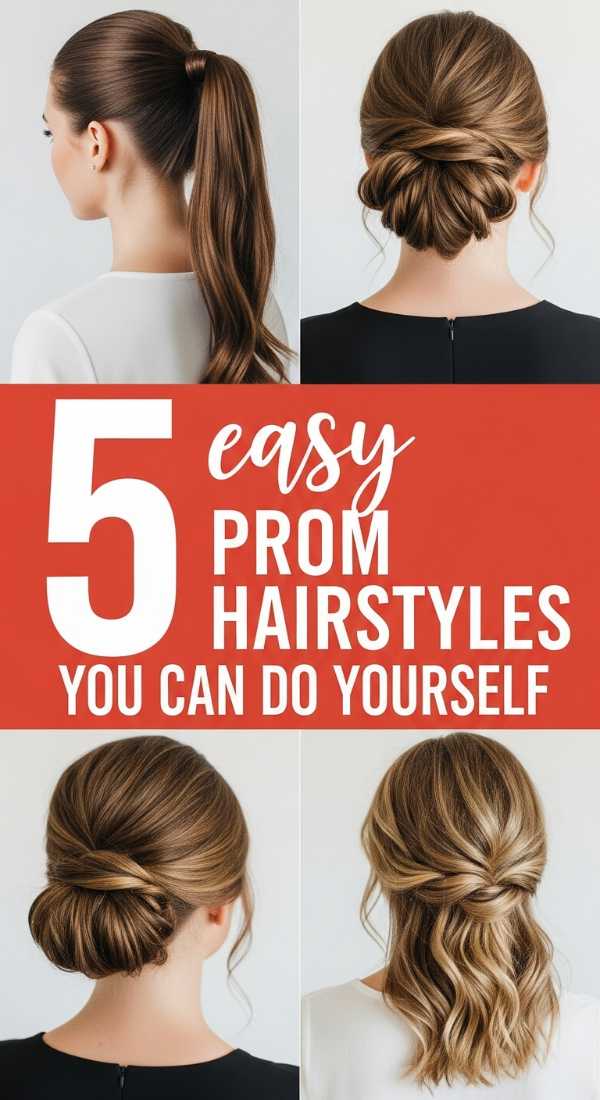 5 Easy Prom Hairstyles You Can Do Yourself