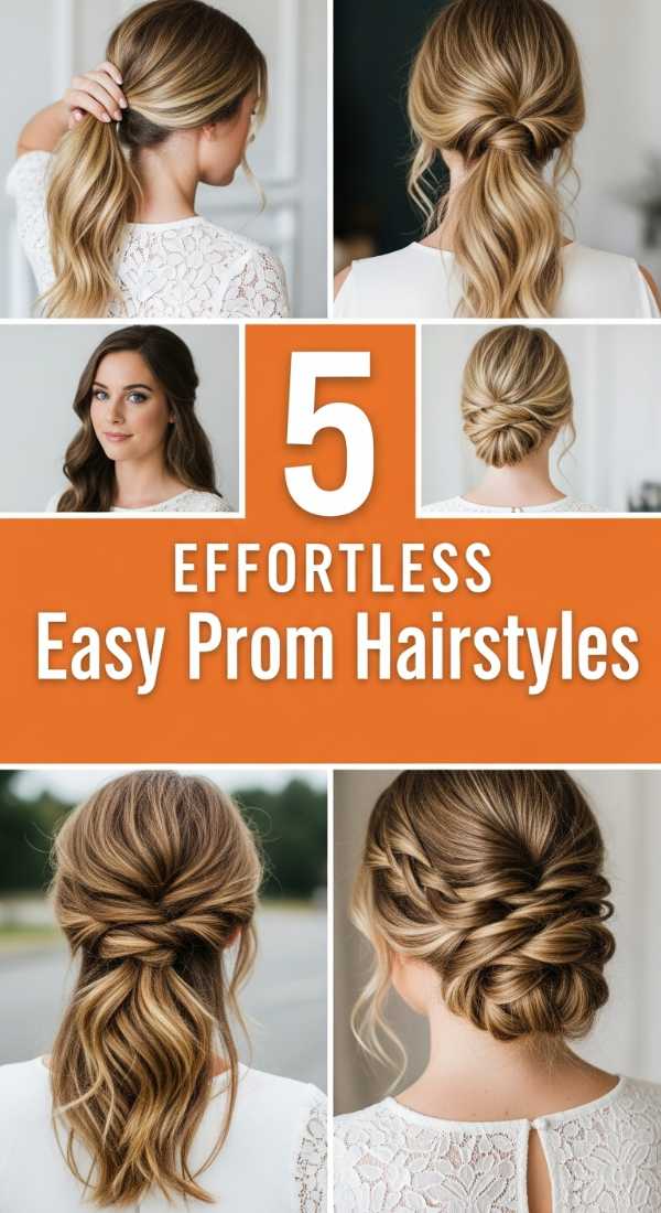 5 Effortless Easy Prom Hairstyles