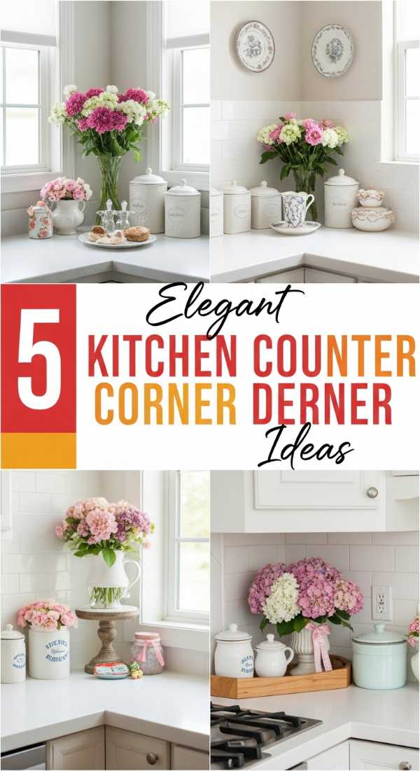 5 Elegant KITCHEN COUNTER CORNER DECOR Ideas