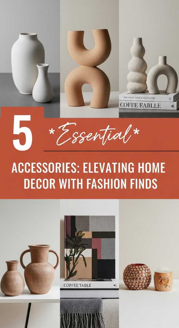 5 *Essential* Accessories: Elevating Home Decor with Fashion Finds