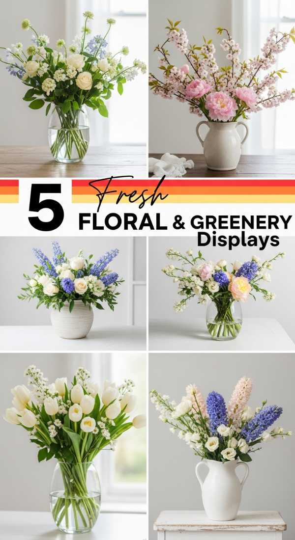 5 *Fresh* Spring FLORAL & Greenery Displays