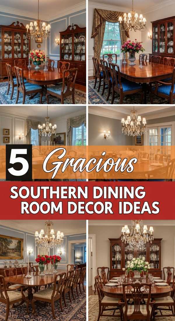 5 Gracious Southern Dining Room Decor Ideas
