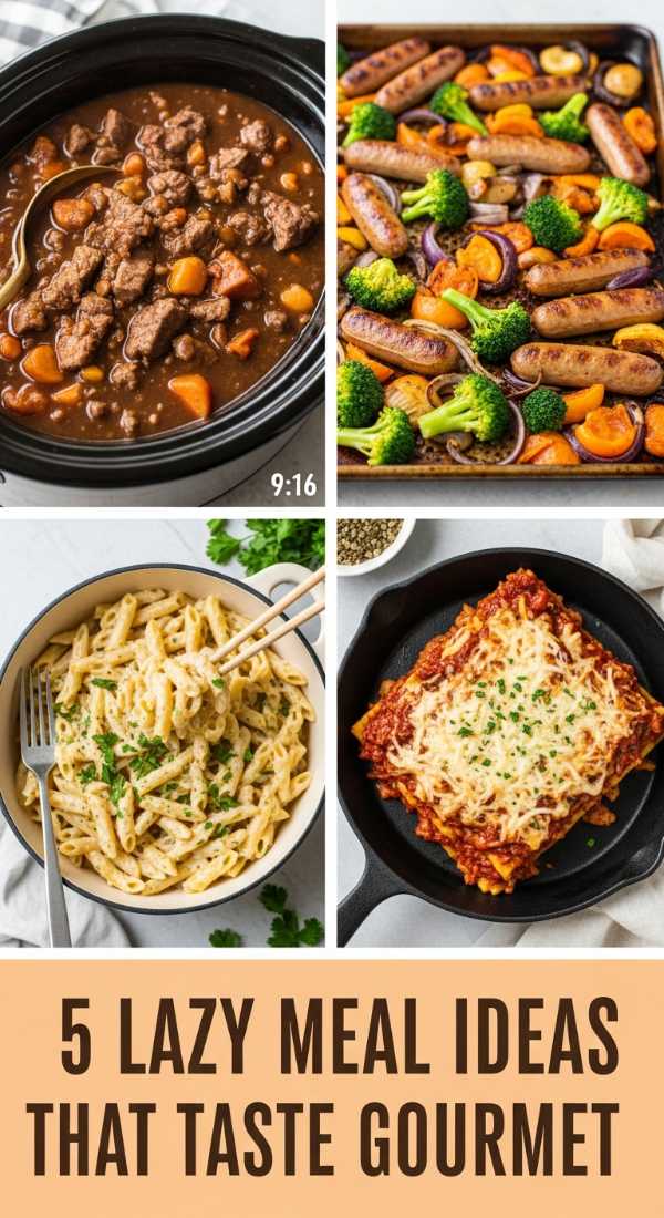 5 Lazy Meal Ideas That Taste Gourmet (Minimal Effort!)