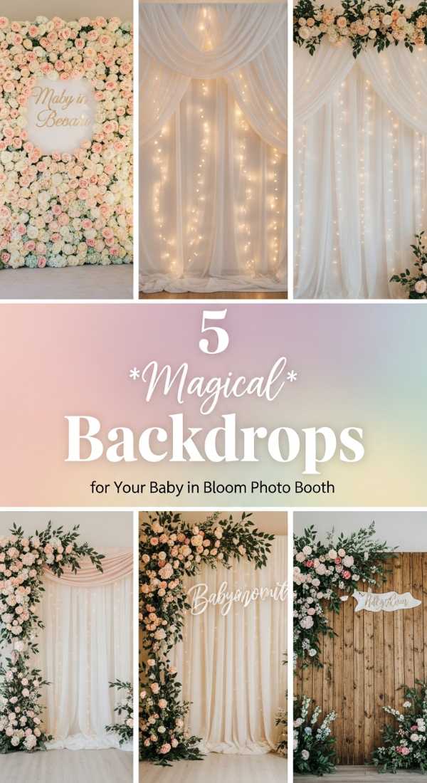 5 Magical Backdrops for Your Baby in Bloom Photo Booth