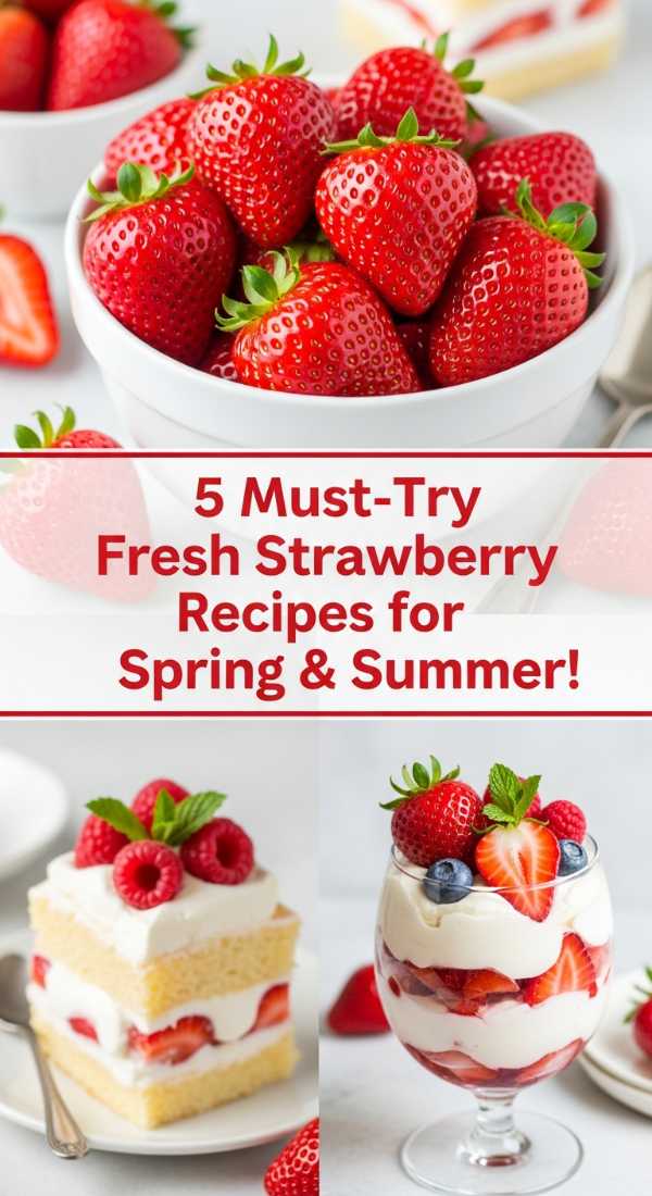 5 Must-Try Fresh Strawberry Recipes for Spring & Summer!