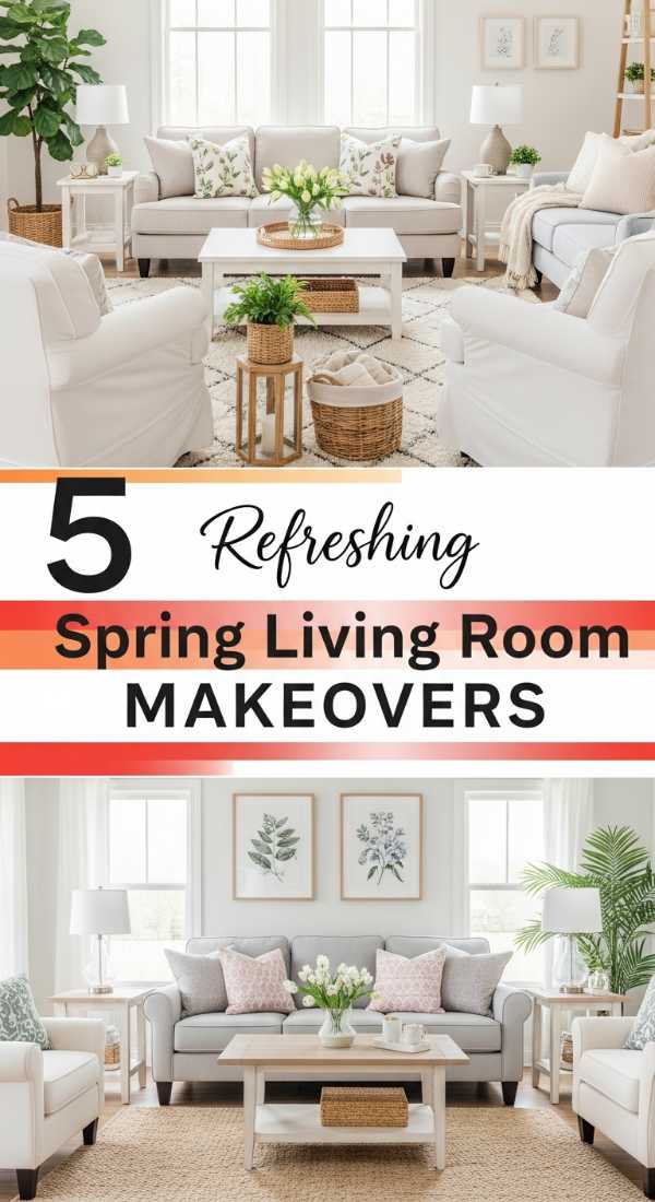 5 Refreshing Spring Living Room Makeovers