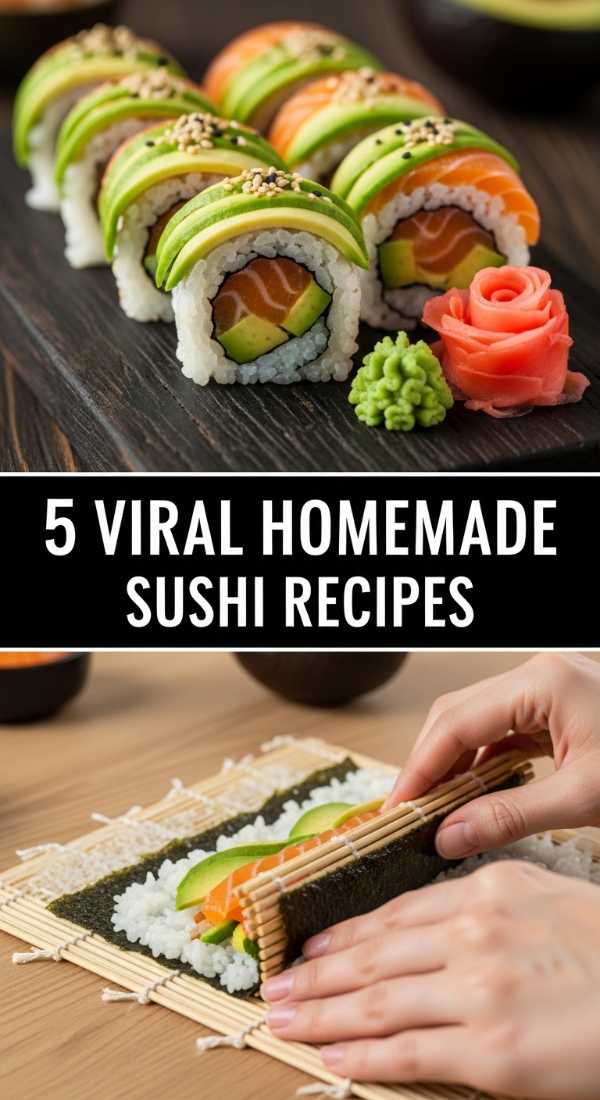 5 Secret Homemade Sushi Recipes to Try