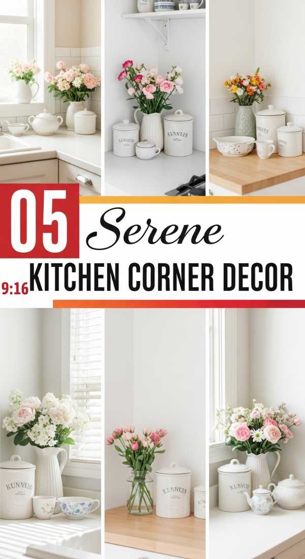 5 Serene Kitchen Counter Corner Decor Ideas