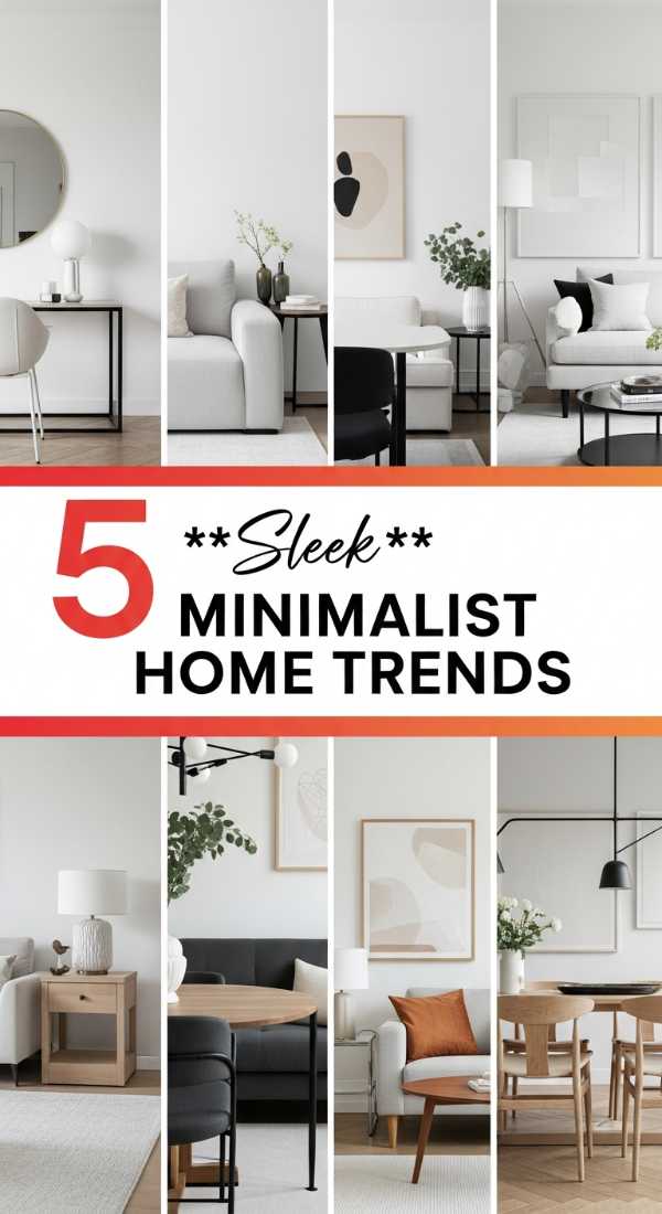 5 **Sleek** MINIMALIST HOME TRENDS