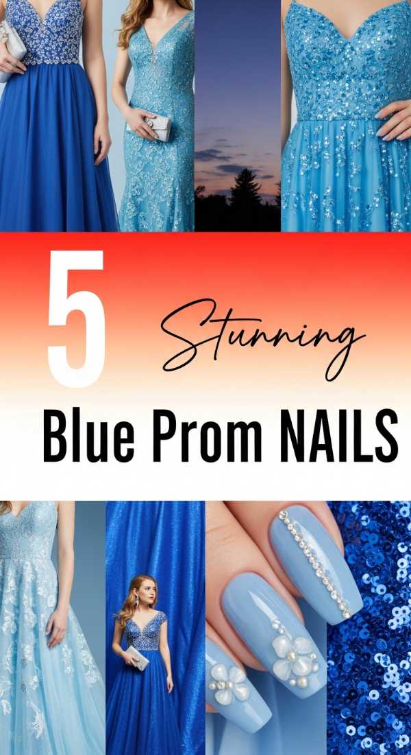 5 Stunning Blue Prom NAILS Designs