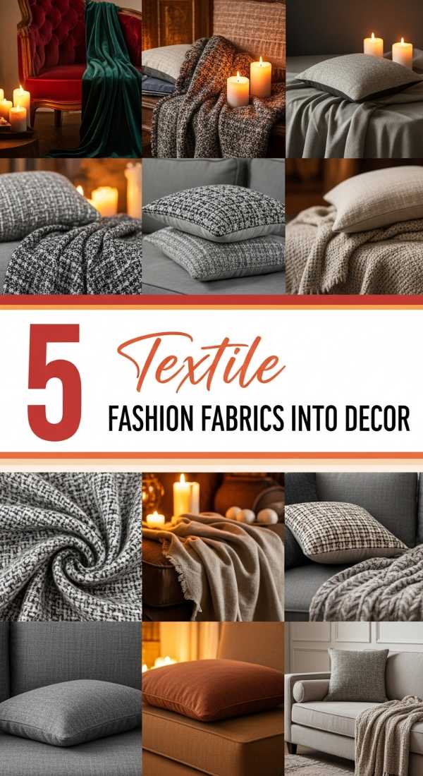 5 Textile Talk: Weaving Fashion Fabrics into Decor