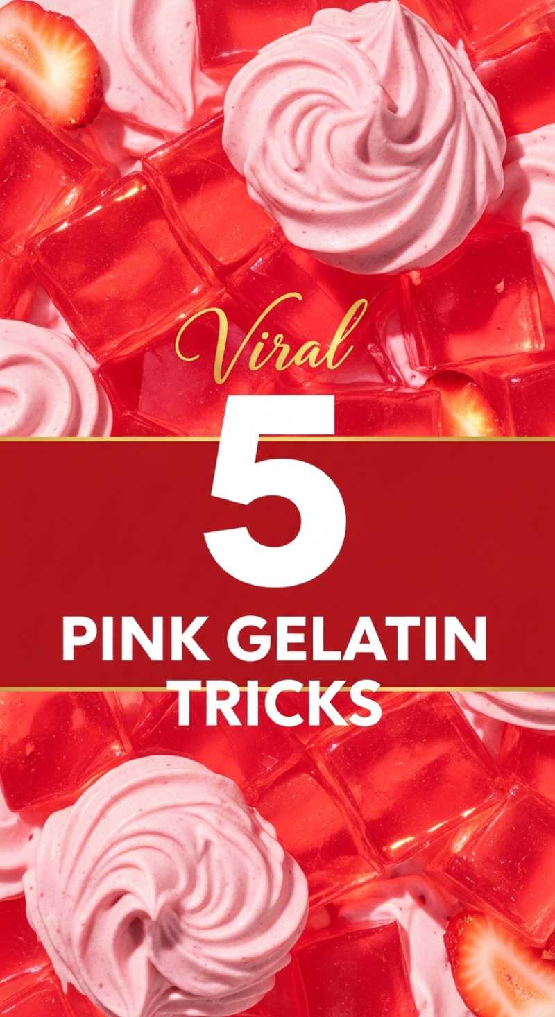 5 Viral Pink Gelatin Tricks