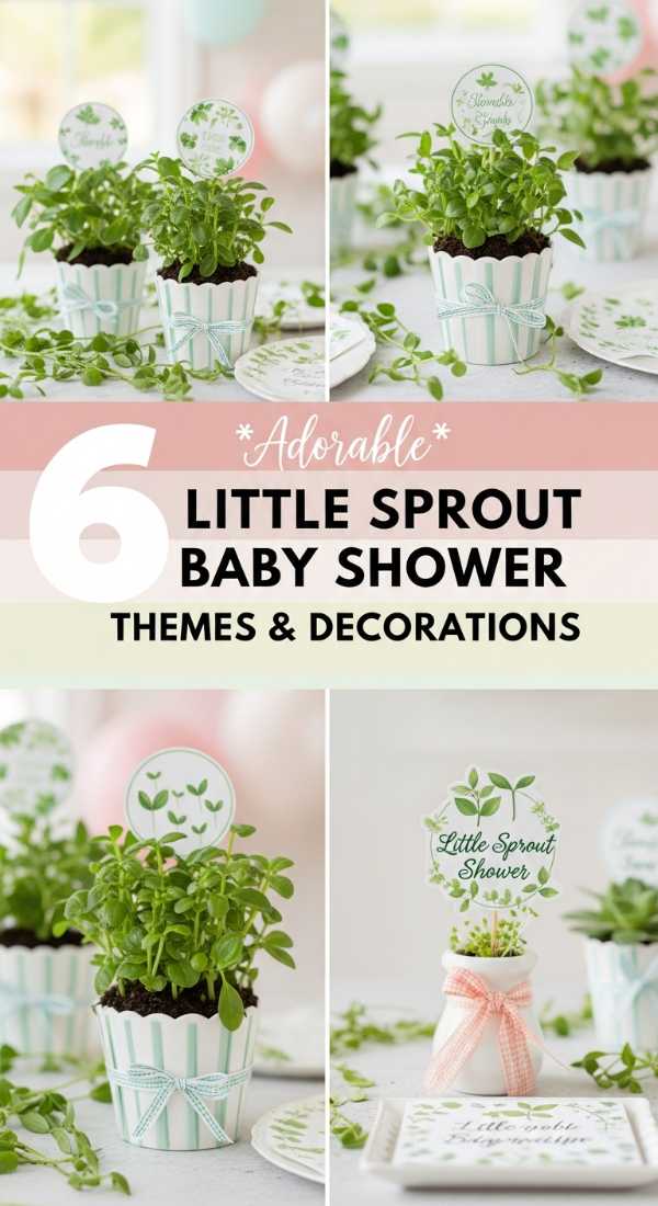 6 Adorable Little Sprout Baby Shower Themes & Decorations