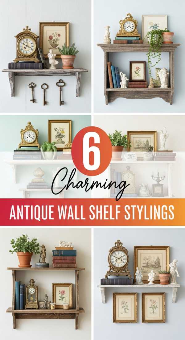 6 Charming Antique Wall Shelf Stylings