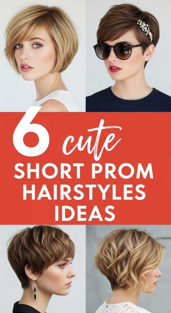 6 Cute Short Prom Hairstyles Ideas