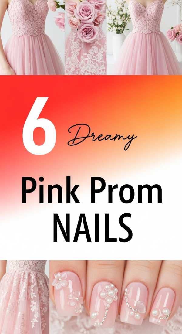 6 Dreamy Pink Prom NAILS Ideas