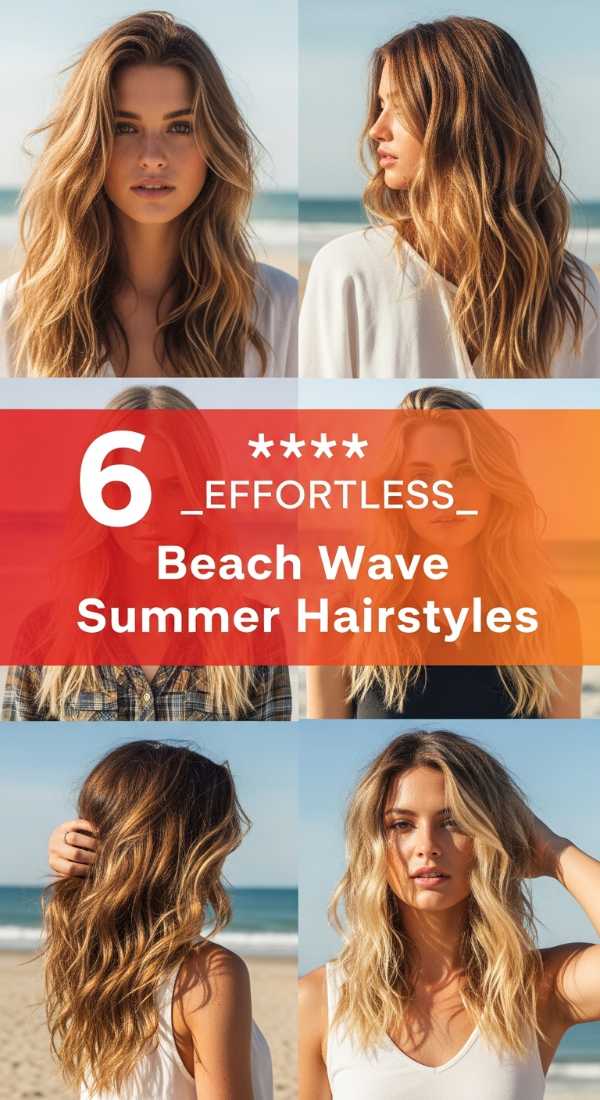 6 EFFORTLESS Beach Wave Summer Hairstyles
