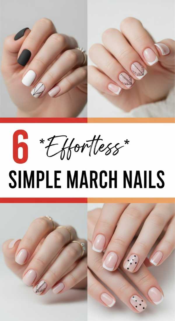 6 Effortless Simple March Nails You Can DIY at Home
