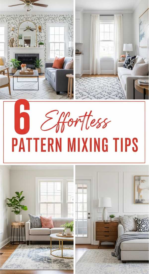 6 Effortless Ways to Mix Patterns in Your Home Decor
