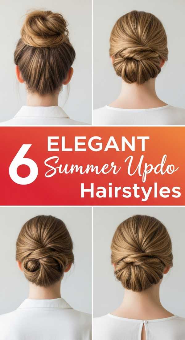 6 ELEGANT Summer Updo Hairstyles
