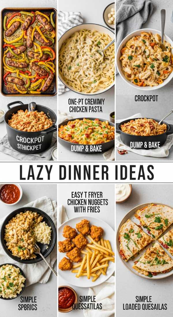 6 Lazy Dinner Ideas for Busy Nights