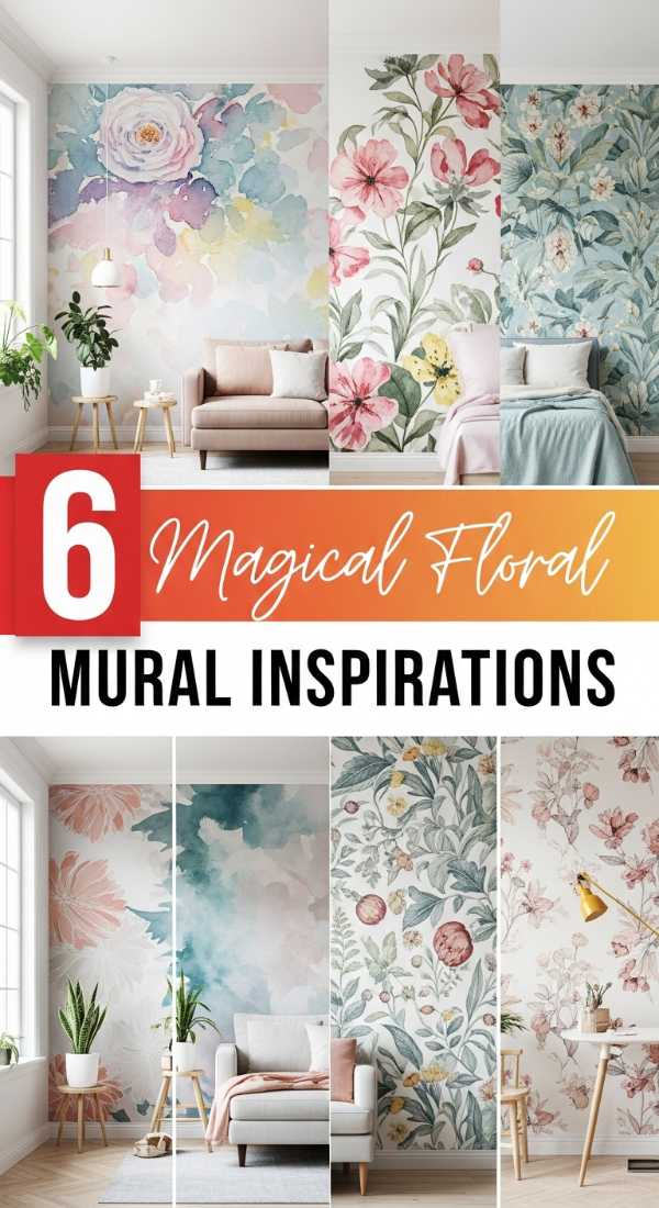 6 Magical Floral Mural Inspirations for Your Walls