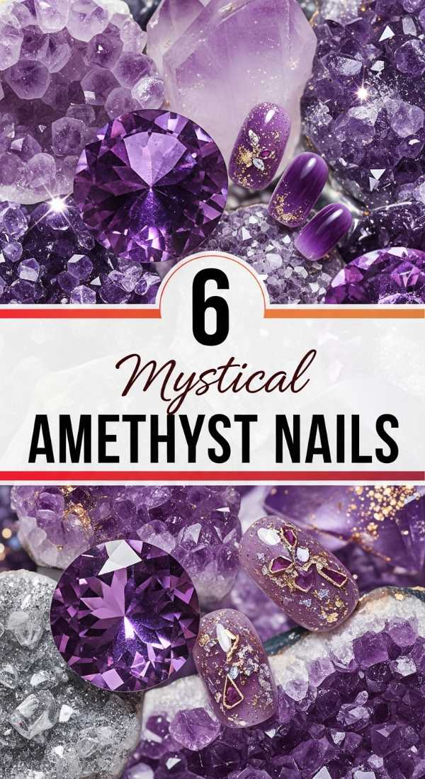 6 Mystical AMETHYST NAILS Designs