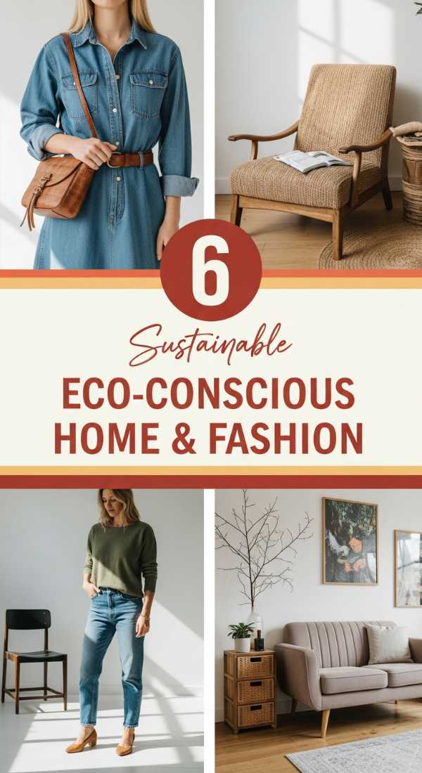 6 Sustainable Style: Eco-Conscious Fashion & Home