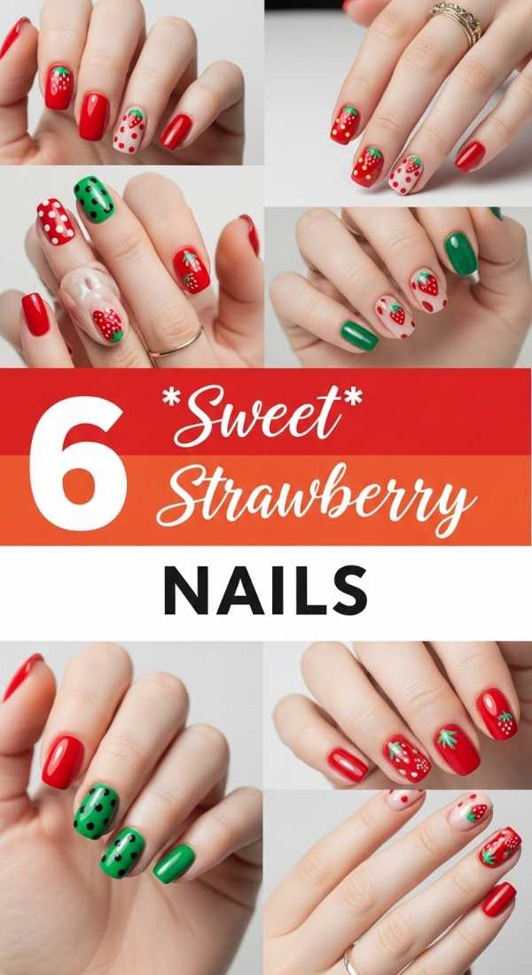 6 *Sweet* Strawberry Nail Art Ideas