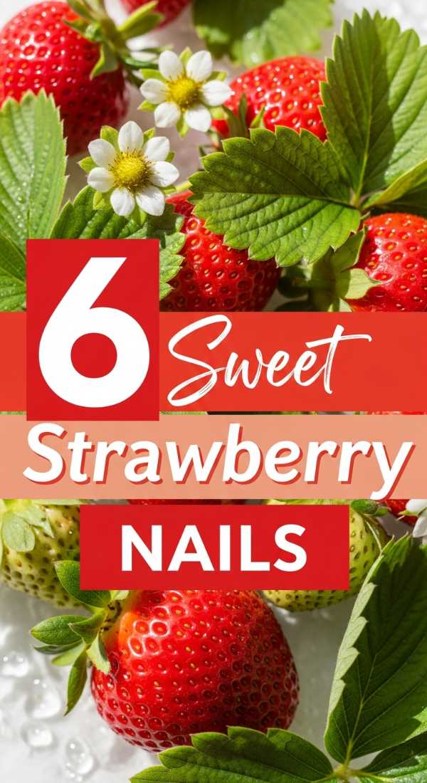 6 Sweet Strawberry NAILS for a Fresh Look
