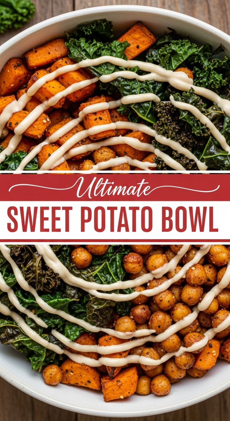 6. Ultimate Roasted Sweet Potato & Chickpea Bowl