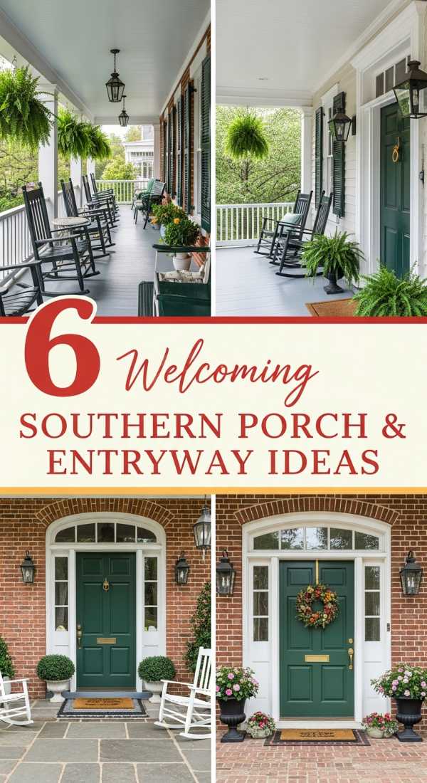 6 Welcoming Southern Porch & Entryway Ideas