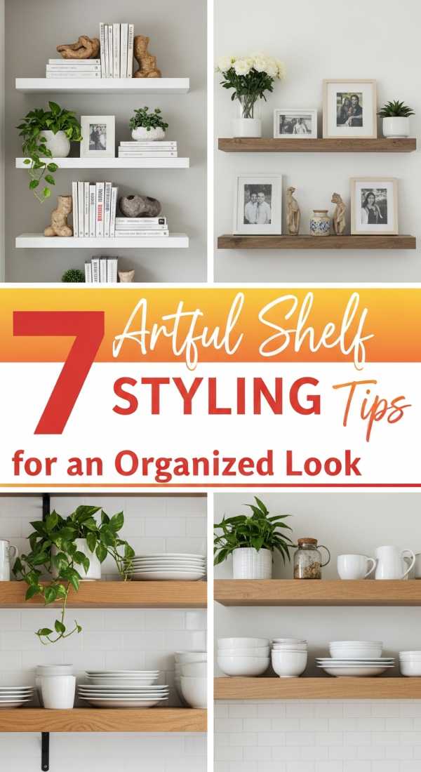 7 "Artful" Shelf STYLING Tips for an Organized Look