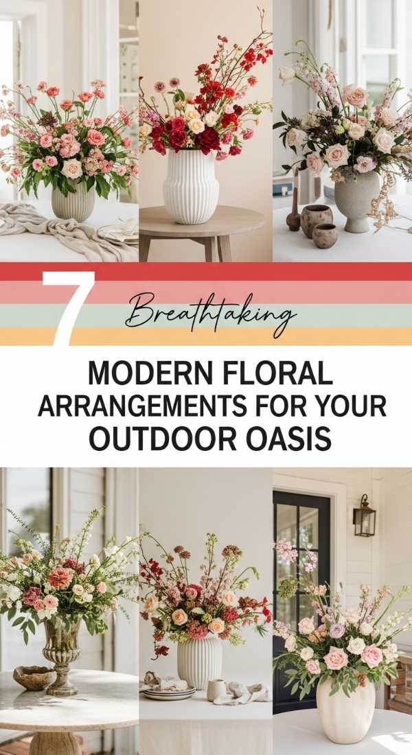 7 Breathtaking Modern Floral Arrangements for Your Outdoor Oasis