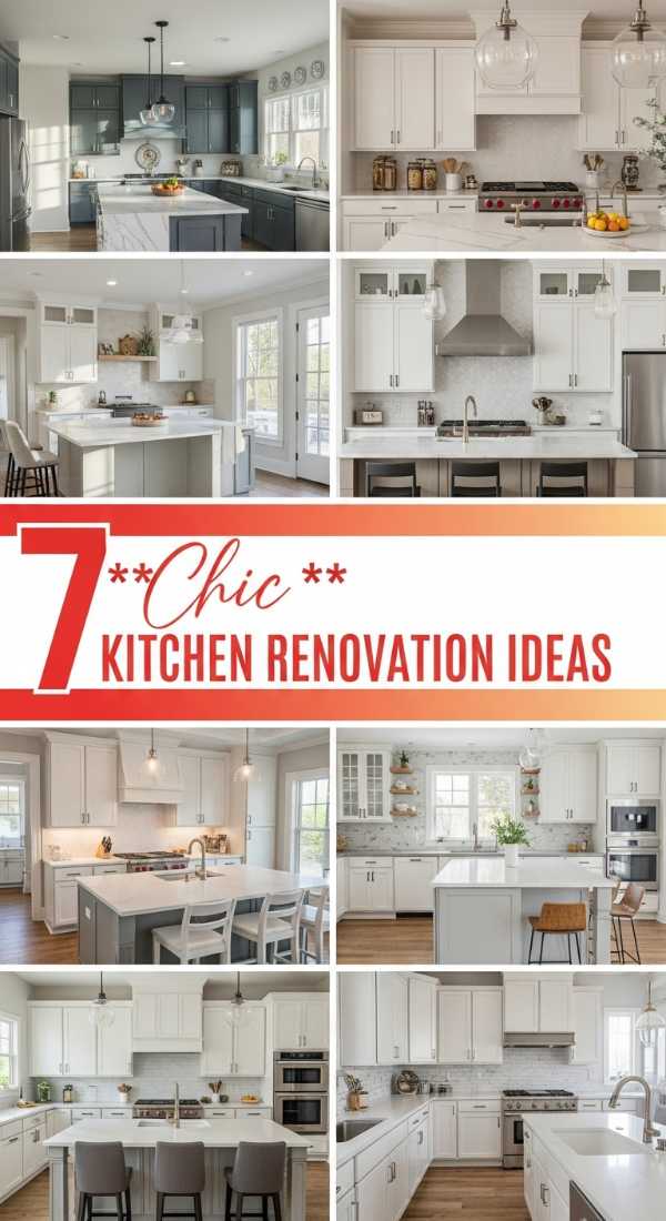7 **Chic** KITCHEN RENOVATION IDEAS