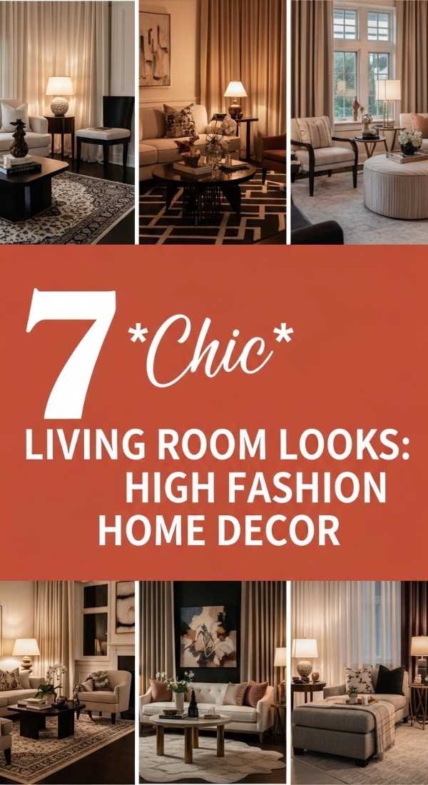 7 *Chic* Living Room Looks: High Fashion Home Decor