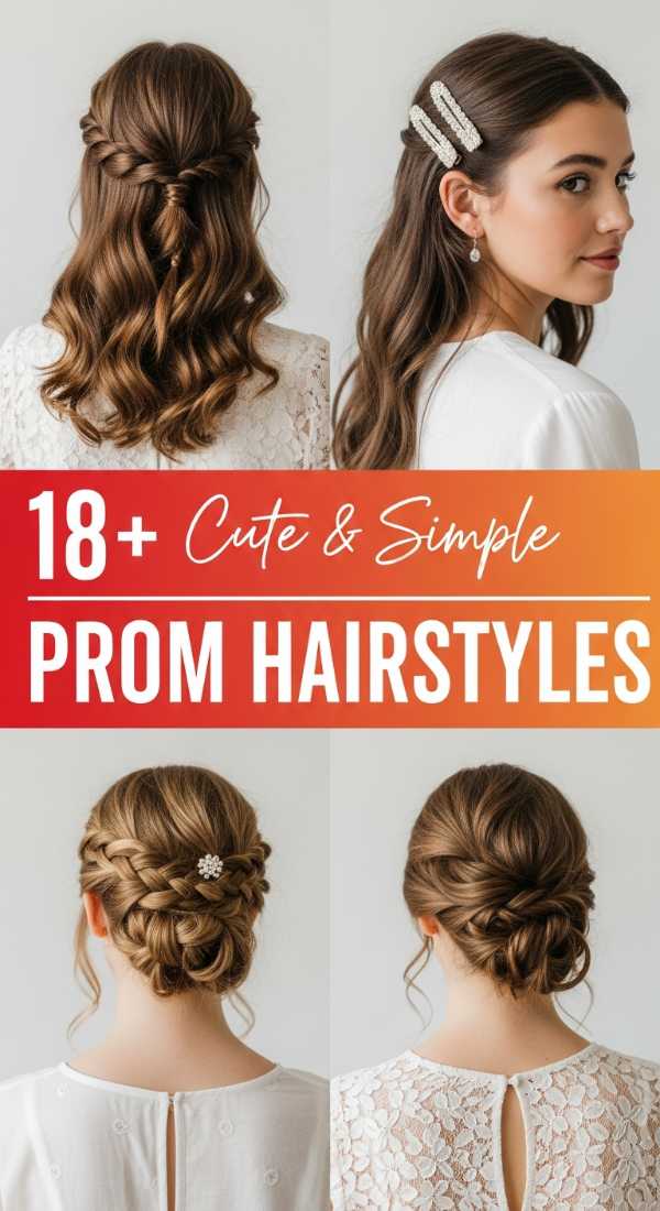 7. Cute & Simple Prom Hairstyles