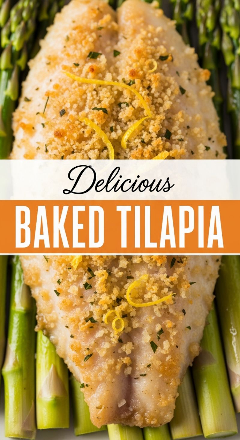 7. Delicious Lemon-Crusted Baked Tilapia