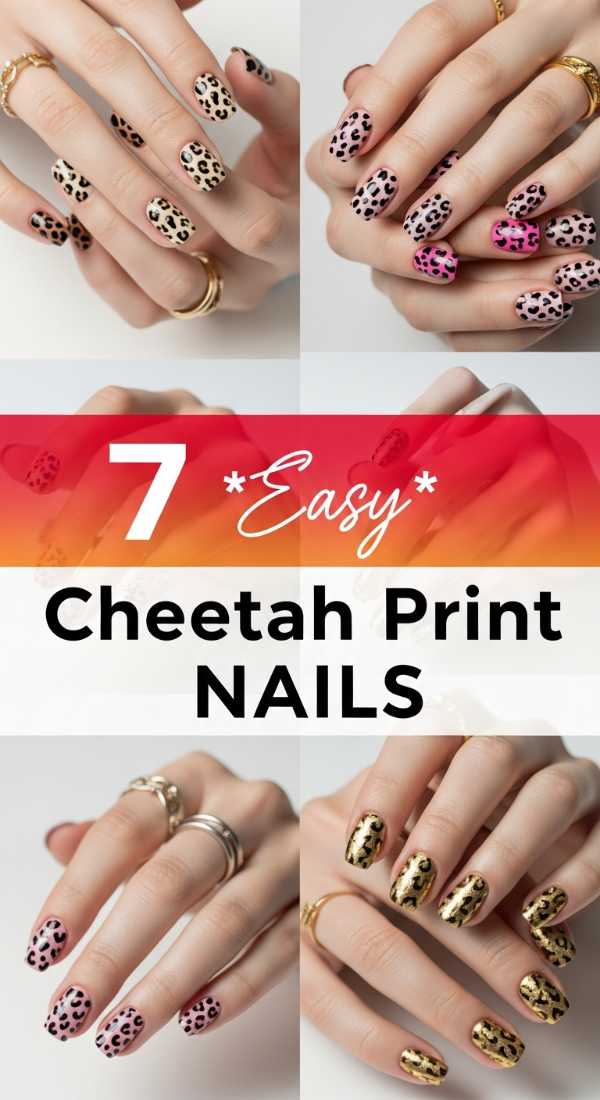 7 *Easy* Cheetah Print Nail Tutorials for Beginners